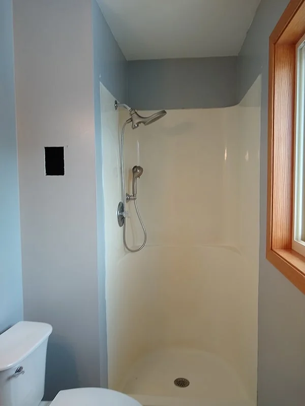 After completed home repair project