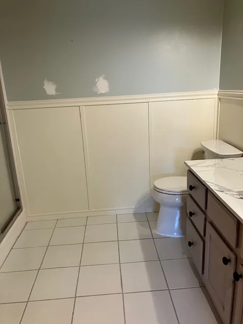 After completed home repair project
