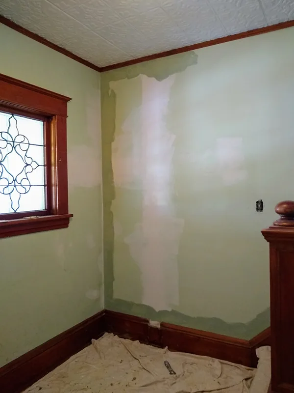 Painting and staining home improvement project
