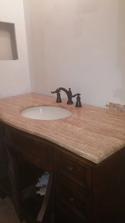 Bathroom remodeling project